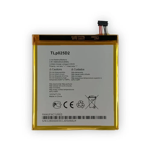 New Battery For Alcatel Mobile Phone Pixi 4 6.0 OT-8050 8050E 8050D 9001X 50980 - Picture 2 of 4
