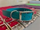 Pet Dog Collar Leads Collars PVC Working Kennel Waterproof Handmade