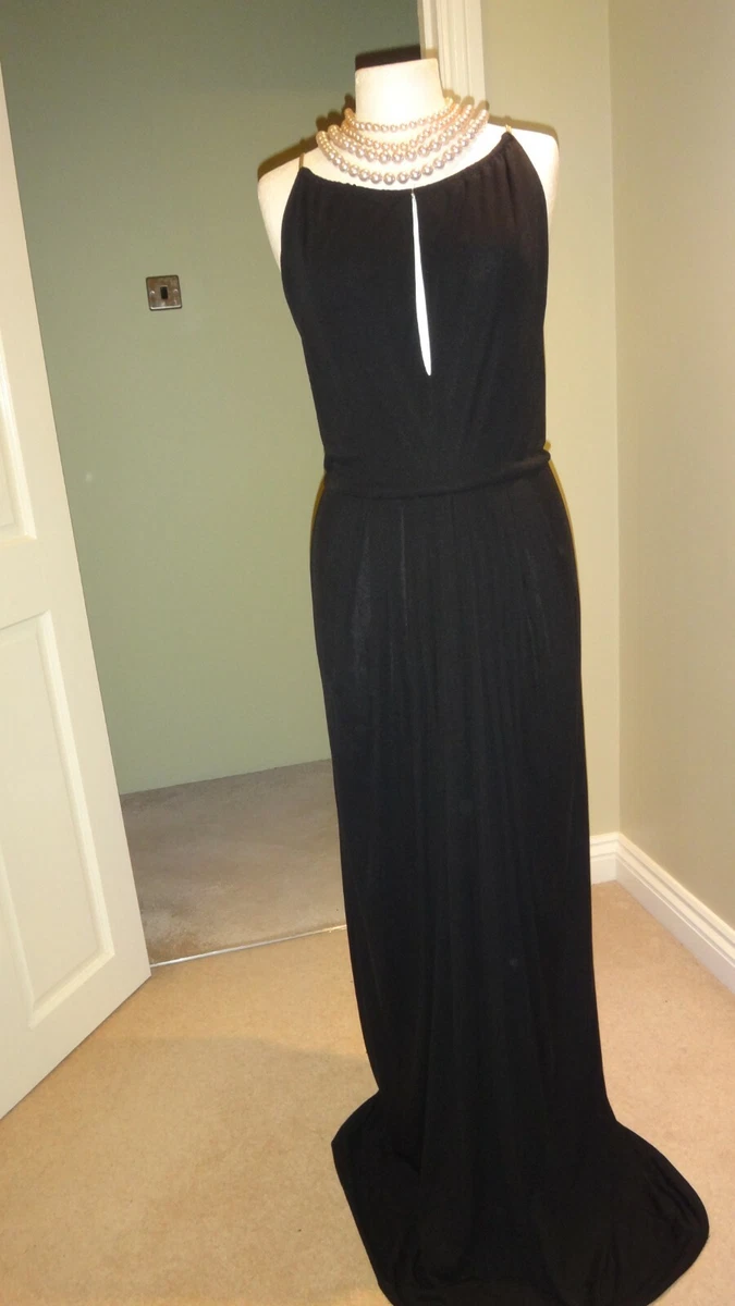Mango black cheap maxi dress