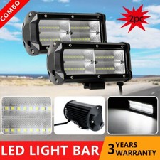 2pcs 7 Led Work Lights Bar Flood Beam Offroad 4wd Car Truck Driving Fog Lamps 2pcs 7 Led Work Lights Bar Flood Beam Offroad 4wd Car Truck Driving Fog Lamps