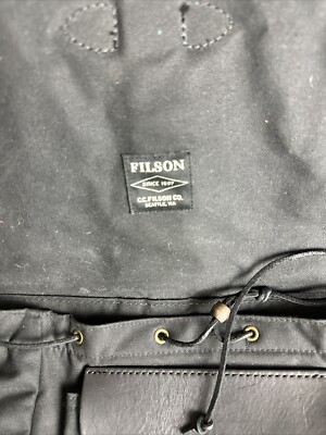 ゾ*ノ様 FILSON ティンクロス バックパック 旧タグ BLACK Filson Tin Cloth Backpack - Black, | eBay