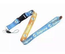 Miami Dolphins NFL Football LANYARD DETACHABLE BUCKLE KEY CHAIN NEW WIN-CRAFT