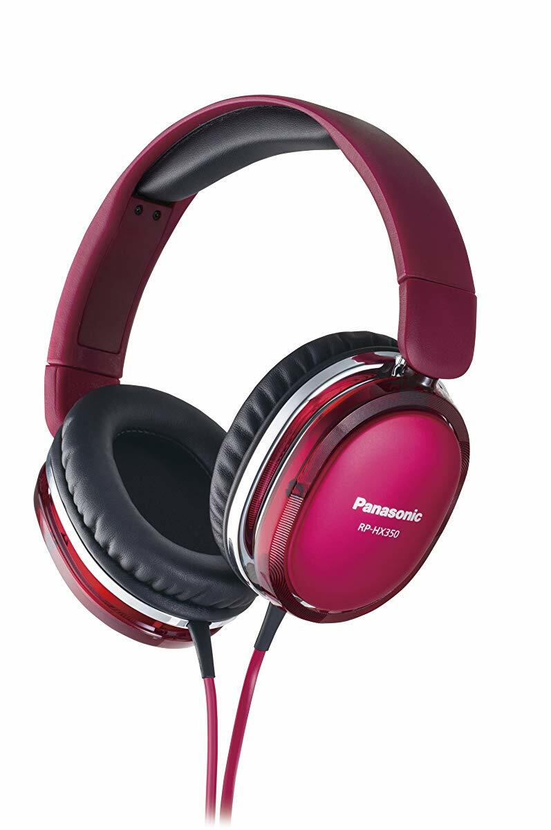 Panasonic Headphone RP-HX350-R Red sealed surround folding DTS X