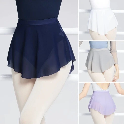 MESHKI Gonna da ballo donna con spacco laterale gonna corta da ballo in rete morbida elastica