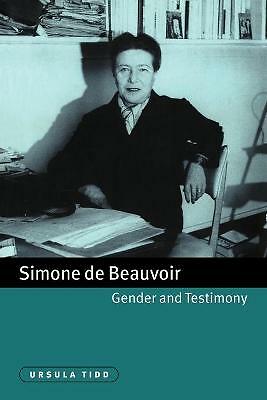 Simone de Beauvoir, Gender and Testimony Tidd Paperback 9780521034500