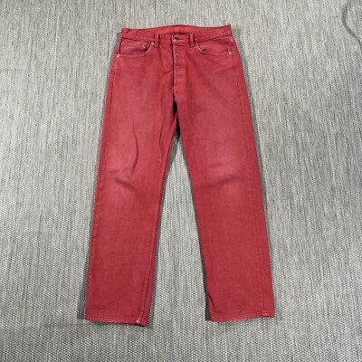 Levi's 501 Jeans Mens 34X30 Vintage 1990's Button Fly Made in the
