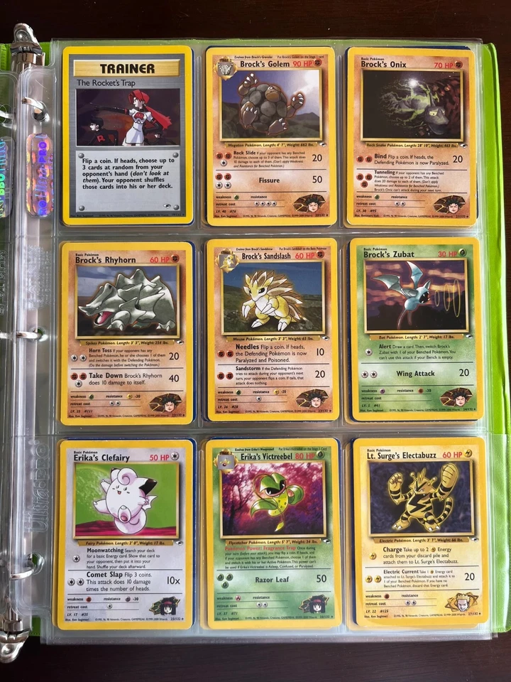 2000 Pokemon TCG: Full Complete Gym Heroes Set (132/132) - NM / MP Condition - Image 3 of 4