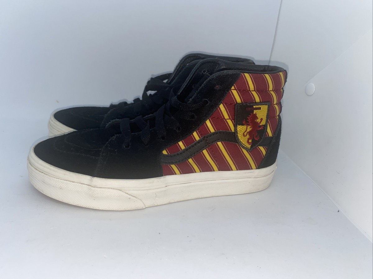 Gryffindor Hogwarts Sneakers VANS Harry Potter Sneakers Gryffindor Hogwarts  Sk8-Hi Kids Size, image size:1200x899