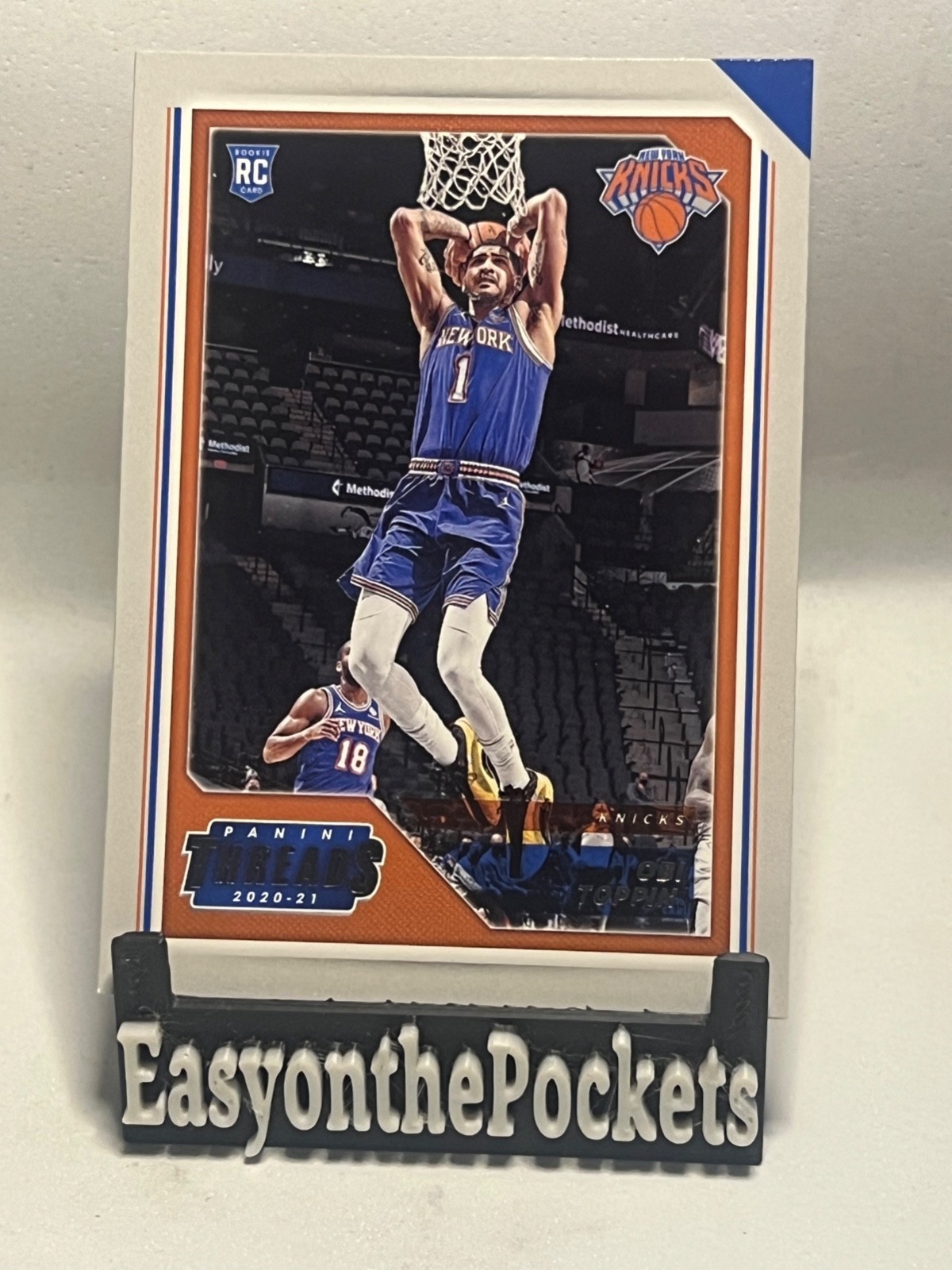 2020-21 Panini Chronicles Threads Obi Toppin RC #80 Knicks Pacers
