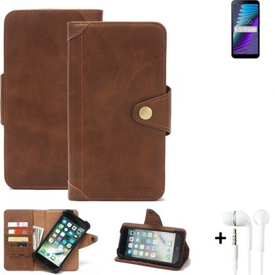 Schutz Hülle für BQ Mobile BQ-5765L Clever Wallet Case + earphones Handyhülle