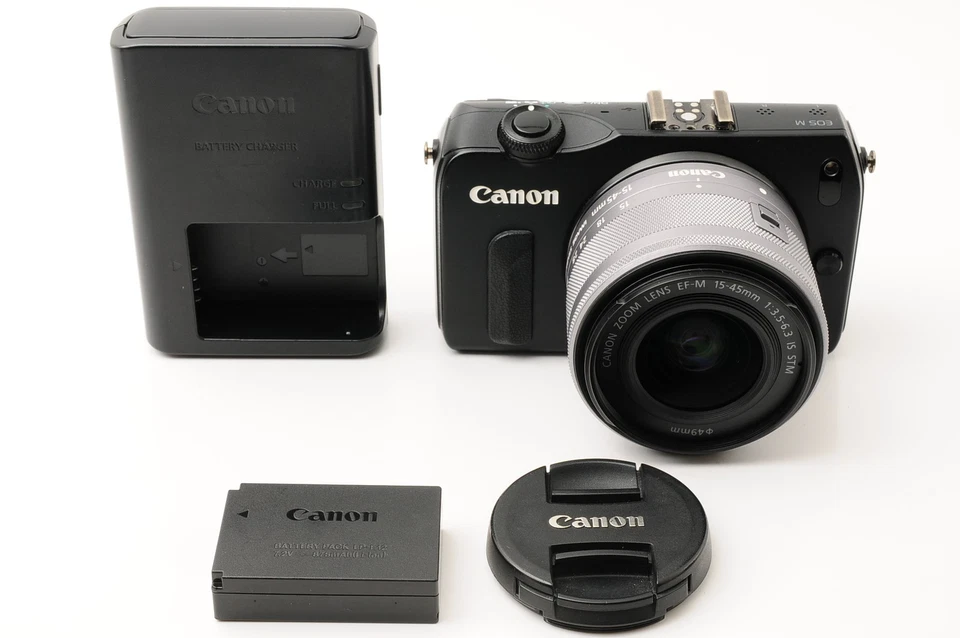 [MINT]Canon EOS M with 15-45mm F3.5-6.3 IS STM Lens Mirrorless Camera From JAPAN - Image 2 of 4