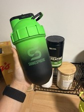 ShakeSphere Tumbler Cooler Shaker Ombre Green Brand New Never Used RRP: &pound;60