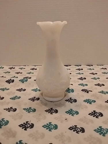 Vintage Imperial Glass White Milk Glass Flower Bud Vase