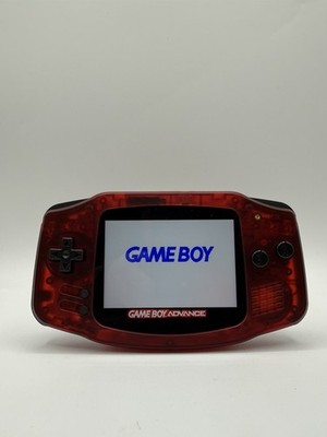 Red & Black IPS Nintendo Gameboy Advance Mod New Max Screen Funnyplaying