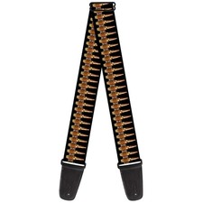 Guitar Strap Bullets, 2" Wide - 29-54" Length
