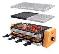 Raclette Mit 4 Platten Grill Und HeißEr Stein FüR 8 Personen Syntrox Germany