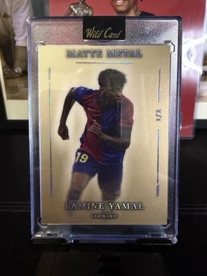 Wild Card Matte Metal Serial Numbered Lamine Yamal Soccer Card 2026  1/2
