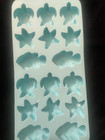 4 Silicone Molds for Chocolate, no-stick Baking, candy Ocean, starfish, fish — photo 4