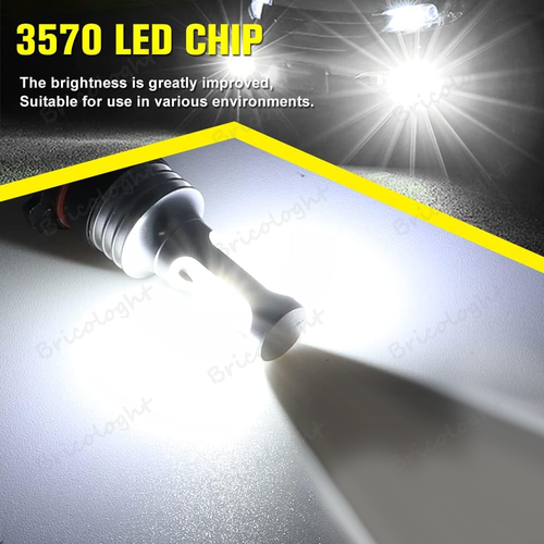 For 2004-2014 Ford F-150 White LED Headlight Hi/Lo + Fog Light Bulbs Combo 4x - Picture 15 of 16