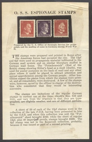 GERMANY OSS Espionage Set