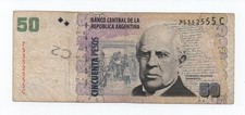 ARGENTINA 50 PESOS 2003 PICK 350 SERIE C LOOK SCANS