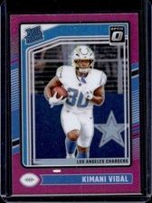 2024 Panini Donruss Optic Kimani Vidal Pink Rated Rookie #262 Chargers