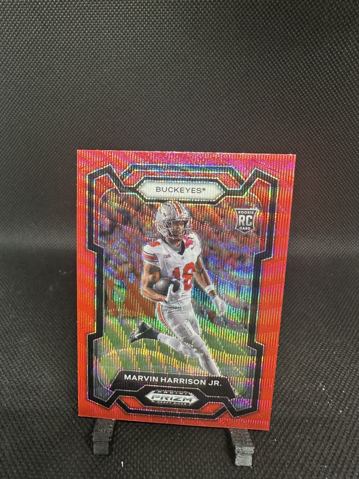 2024 Panini Prizm Draft Picks - Marvin Harrison Jr. #104 Ruby Wave Prizm (RC)
