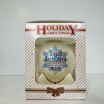 David Archuleta HAND SIGNED Autographed 2009 Christmas Tour Ornament In Box