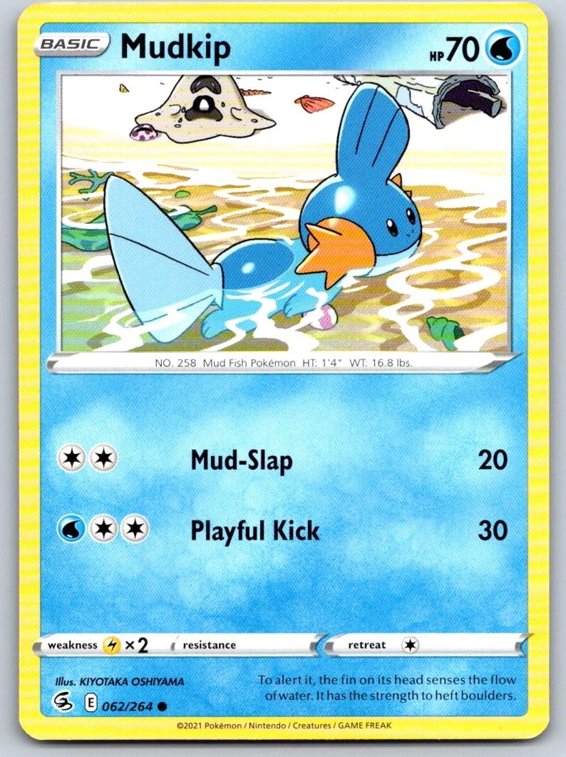 Mudkip 062/264 Common Fusion Strike Pokemon Near Mint