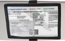 Registration Insurance Card Document Holder for Visor, Car Style: Horizontally