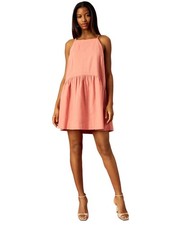 Donna Morgan Women's Square-Neck Sleeveless Mini Dress Pink Size XS MSRP $98