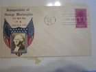 US COVER 1939 INAUGURATION PRESS FDC SCOTT 857 CROSBY WASHINGTON & FLAG CACHET