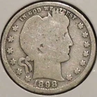 Silver Quarter - Barber - 1898