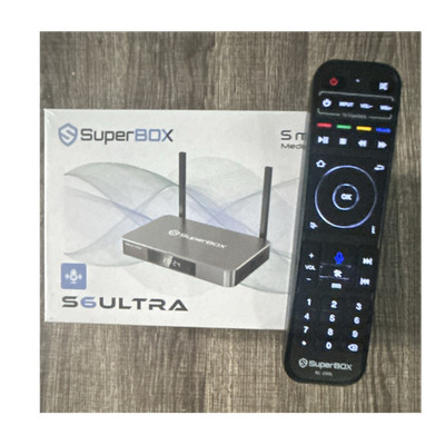 SuperBOX S6 ULTRA Media Streamer Wi-Fi HDMI Black with Remote Control