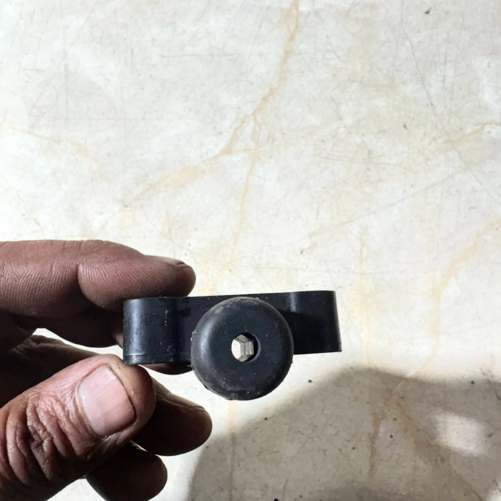 Audi A3 rear tailgate stop buffer actual item side view