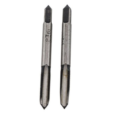 Efficient Thread Processing M5 x 0 5 Alloy Tool Steel TaperBottom Taps (2pcs)
