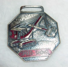 Vintage Manitowoc “Speed-Shovel / Speed-Cranes” Advertising Fob – Rare Hardhat