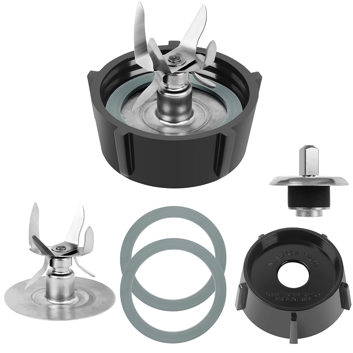 6 Point Fusion Blade 4980  4902 Blender Jar Bottom  2 Pieces