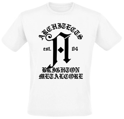 Architects T-Shirt Herren Medieval weiß Band-Merch, Bands