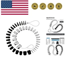 44Pcs Nut and Bolt Thread Checker,27 Standard & 23 Metric,44 Male/Female Thre...