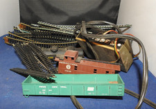 Mixed lot of train tracks, cars and Tyco power