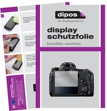 6x Schutzfolie klar für Canon EOS 77D Displayschutzfolie Folie Display Schutz
