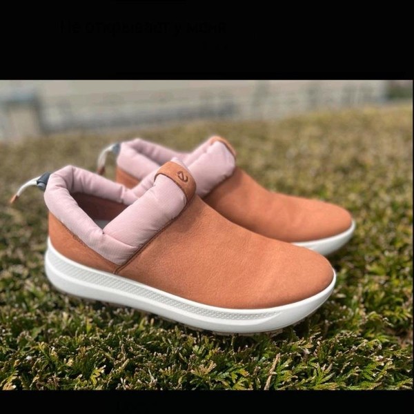 Women Ecco Boots Peach Nubuck 40