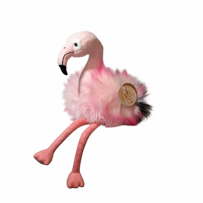 Aurora Luxe Boutique Ava Flamingo Pink Plush Beanbag Toy 12'' NEW