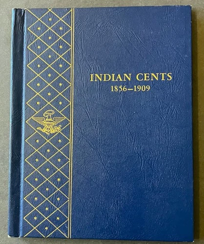 US INDIAN HEAD ONE CENT PARTIAL COIN SET  1862 TO 1909 IN A WHITMAN ALBUM