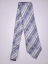 Alfani Mens Formal Necktie 57"Lx3.75"W Silver Neck Tie