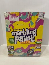 Marbling Paint Art Kit for Kids, Arts Crafts Gifts for Girls Boys Ages 6