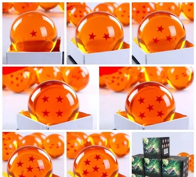 MARKENLOS 78mm 1/7stk Sterne Dragon Ball Z Crystal Ball Sammlung In Box Spielzeug Geschenk