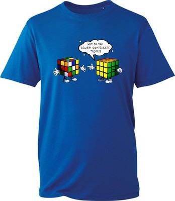 Kinder Jungen Rubik's Cube T-Shirt Why Do You Always Complicate Things Tee Top