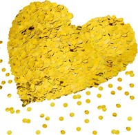 Konfetti Streudeko Punkte Gold 100G Tischdeko Hochzeit Geburtstag Feier 1,5Cm